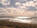 Clouds over Half Moon Bay beach.